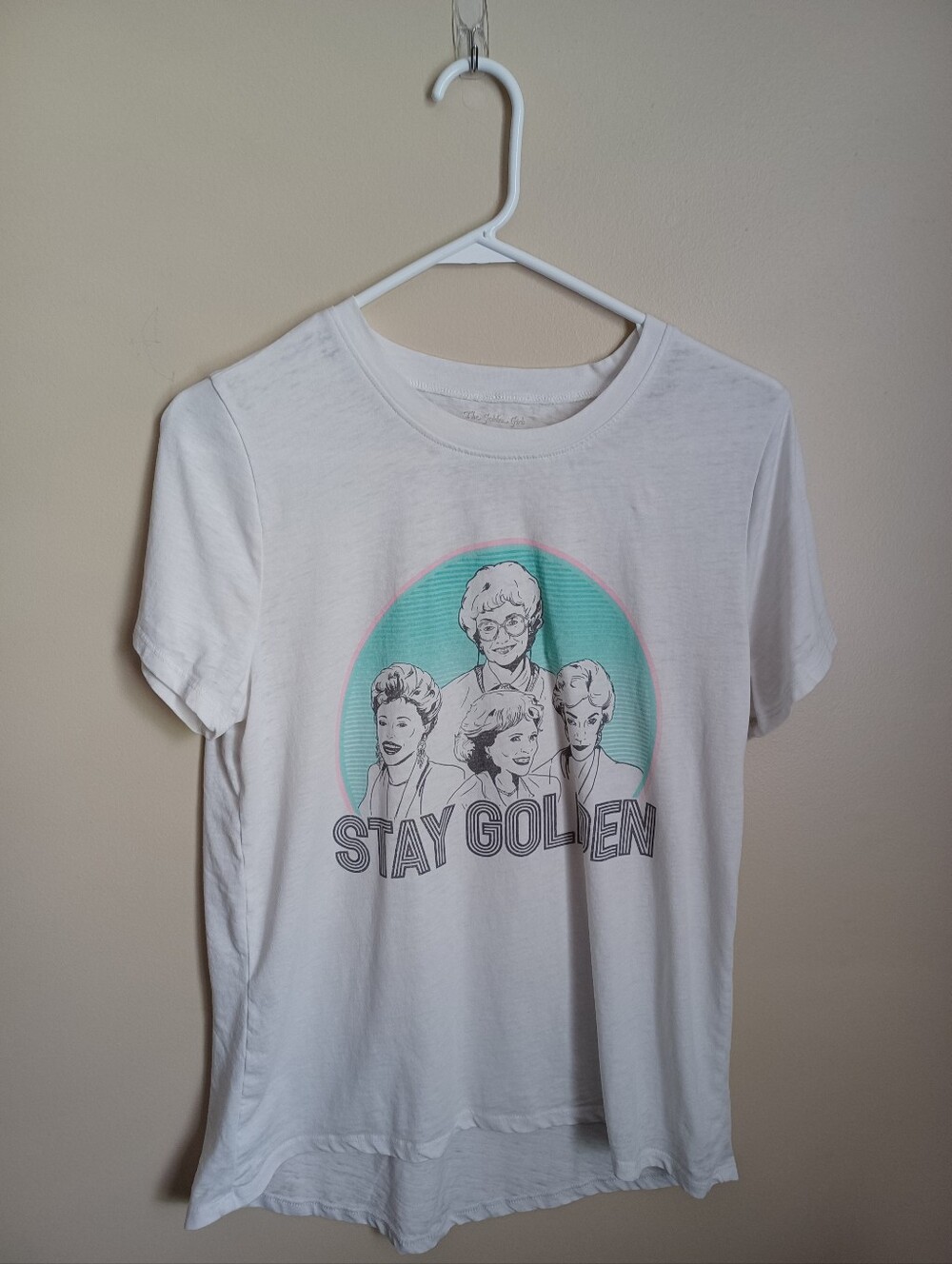 Women's Size XL The Golden Girls‎ Stay Golden White T-Shirt Top Shirt Clothes